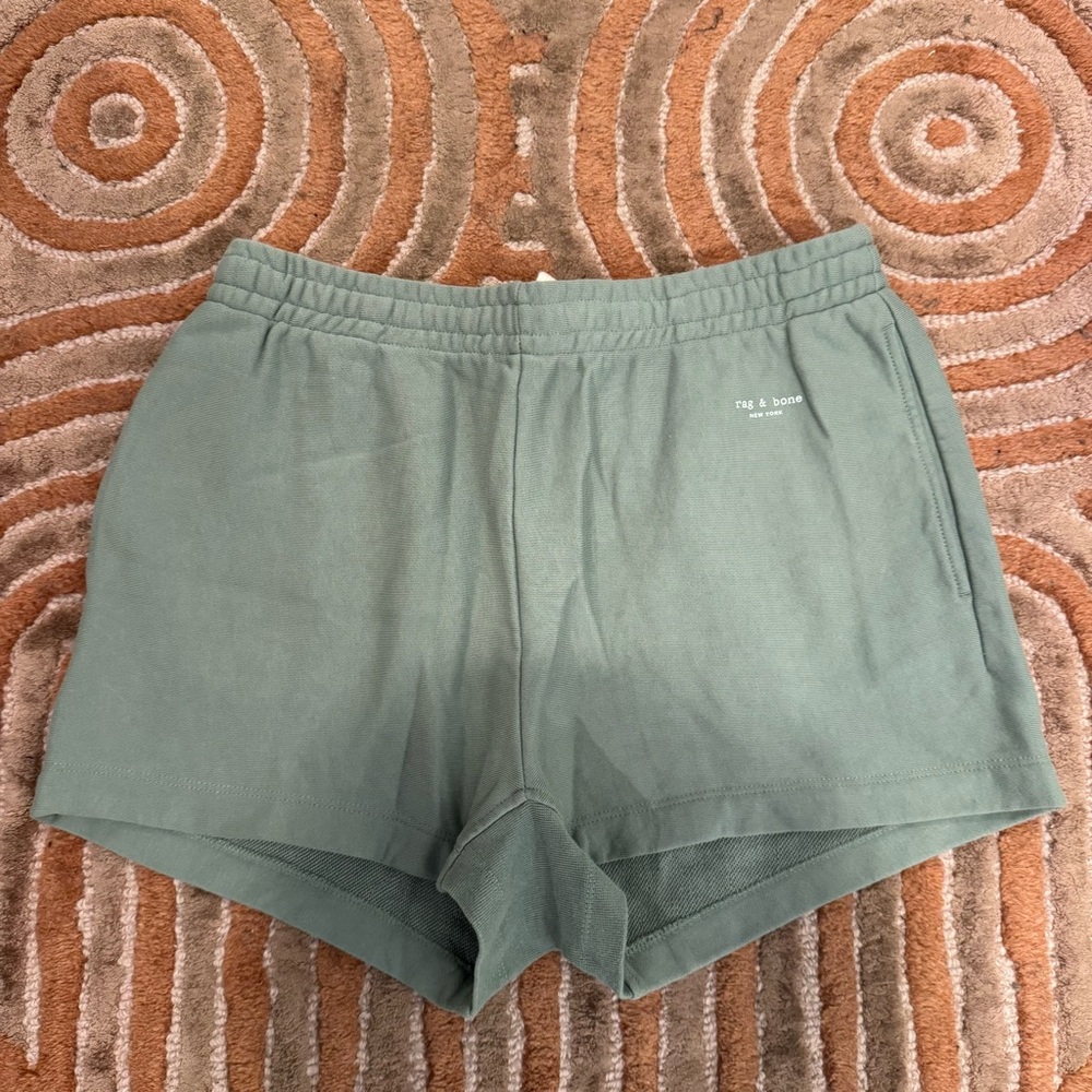 Rag & Bone City Sweat Sage Green Sweat Shorts
